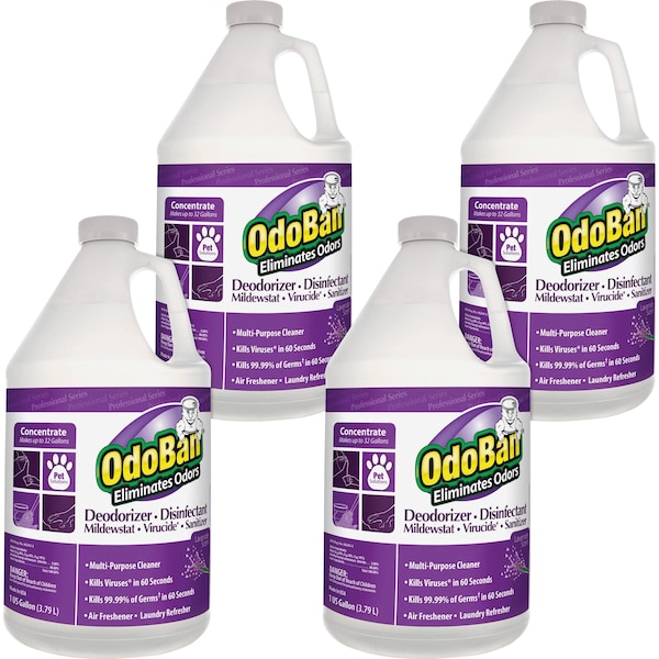 Odor Eliminator, Concentrate, Lavender, 1 Gal, , PE, PK 4